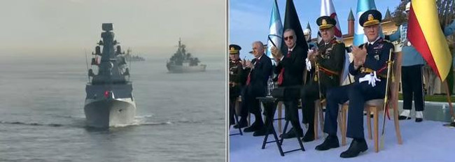 İstanbul Boğazı’nda görkemli geçit töreni! Deniz ve havadaki anlar nefes kesti… - Resim : 3