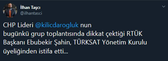 RTÜK Başkanı Ebubekir Şahin istifa etti - Resim : 1