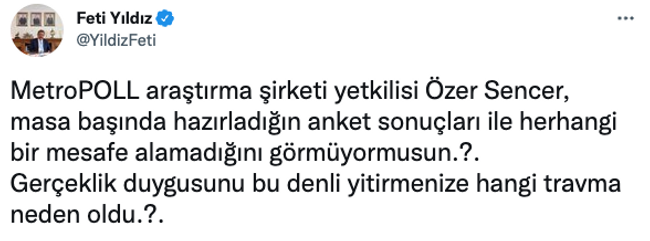 MHP’li isimden MetroPOLL’e anket tepkisi! ‘Masa başında hazırladığın anketle…’ - Resim : 2