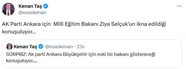 AK Parti'den sürpriz Ankara hamlesi! 'Eski bakan ikna edildi' iddiası - Resim : 1