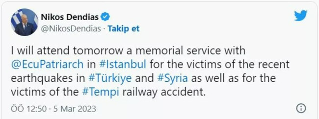 Türkiye ziyaretini duyururken skandala imza attı! Yunan bakan tepki yağınca paylaşımını sildi - Resim : 2