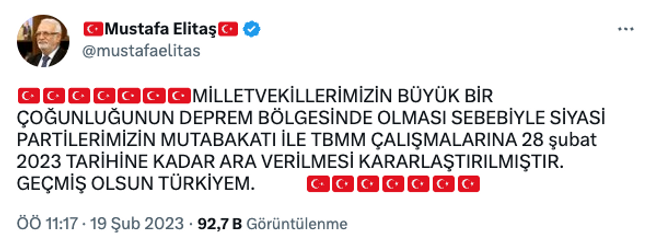 TBMM’den çalışmalara ara kararı! AK Partili isim tarih vererek duyurdu… - Resim : 1