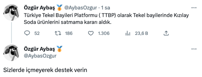 Türkiye Tekel Bayileri Platformu’ndan Kızılay Soda kararı! - Resim : 1