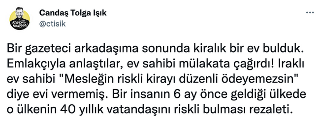 Iraklı ev sahibi, gazeteciye kiralık ev vermedi: "Mesleğin riskli, kirayı ödeyemezsin" - Resim : 1