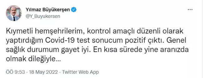 Yılmaz Büyükerşen kötü haberi duyurdu - Resim : 1