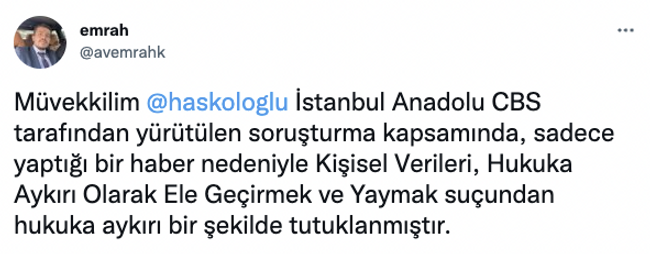Gazeteci İbrahim Haskoloğlu'nun tutuklanma gerekçesi ortaya çıktı! - Resim : 1