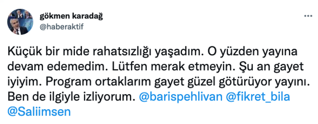 Gökmen Karadağ canlı yayında rahatsızlandı! Apar topar reklama gidildi… - Resim : 1