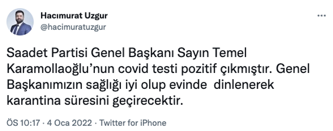 Temel Karamollaoğlu koronavirüse yakalandı! Sağlık durumu nasıl? - Resim : 1