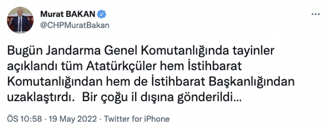 CHP'li vekilden 'jandarma üst komuta kademesinde cemaat' iddiası: 'Tüm Atatürkçüler uzaklaştırıldı' - Resim : 2