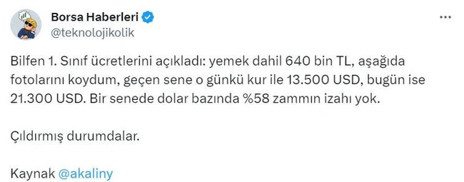 Bilfen okulları veliden yıllık 600 bin lira istedi! - Resim : 4