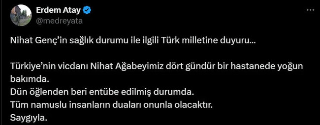 Gazeteci Yazar Nihat Genç'ten kötü haber! - Resim : 1