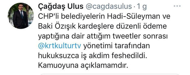 Yılmaz Özdil'den Çağdaş Ulus'un işine son verilmesine tepki - Resim : 1