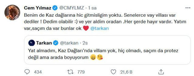 Cem Yılmaz'dan Tarkan'a yat ve villa göndermesi - Resim : 2