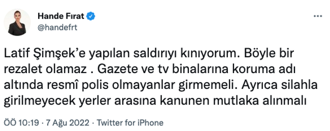 Latif Şimşek’e şiddeti kınayan Hande Fırat’tan çağrı! ‘Kanunen yasaklanmalı…’ - Resim : 2