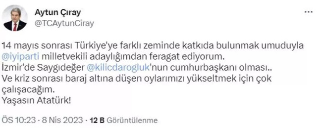 Aytun Çıray açıkladı: Akşener beni hala görevden almadı - Resim : 1