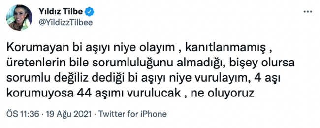 Yıldız Tilbe’den dikkat çeken aşı çıkışı! Takipçilerinden tepki yağdı... - Resim : 1