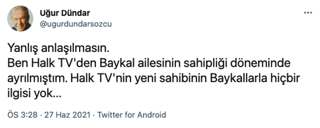 Halk TV kavgası büyüdü! Aslı Baykal Uğur Dündar’ın talebini ifşa etti - Resim : 3