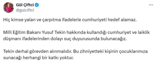 CHP'den flaş hamle: Yusuf Tekin hakkında suç duyurusu! - Resim : 1