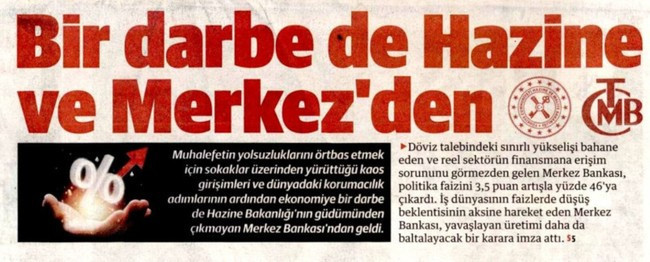 Yeni Şafak, Mehmet Şimşek'i yine manşetten hedef aldı! ‘İş dünyasında faiz isyanı…’ - Resim : 2