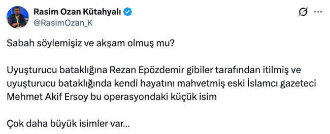 Rasim Ozan Kütahyalı'dan çarpıcı Mehmet Akif Ersoy çıkışı! 'Çok daha büyük isimler var…' - Resim : 3