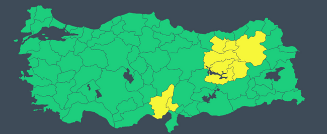 Sıcaklık düşüyor! Çok sayıda kente kuvvetli yağış uyarısı - Resim : 1