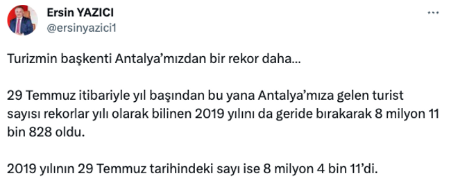 Antalya'da turist rekoru kırıldı! - Resim : 1