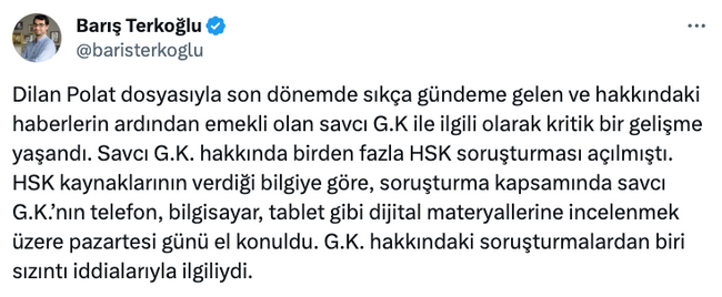 Dilan Polat dosyasında yeni gelişme! Emekli savcı ile ilgili flaş detay… - Resim : 1
