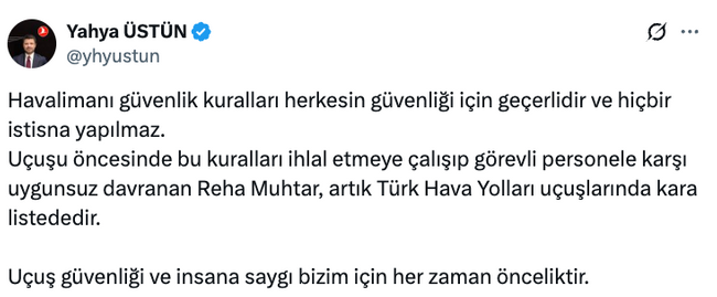 THY’den flaş Reha Muhtar kararı! Havaalanını birbirine katmıştı… - Resim : 2