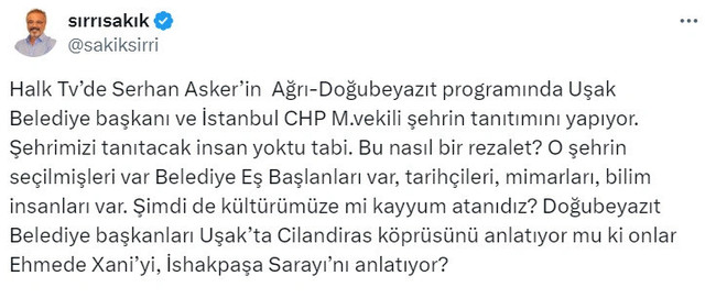 Sırrı Sakık'tan Halk TV'ye 'Görkemli Hatıralar' tepkisi: 'Kültürümüze mi kayyım atadınız?' - Resim : 2