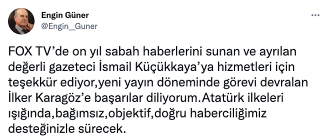FOX TV eski Ankara Temsilcisi'nden 'İsmail 'Küçükkaya iddiası! ‘Ara sıra doğruları söylemek gerekir’ - Resim : 1