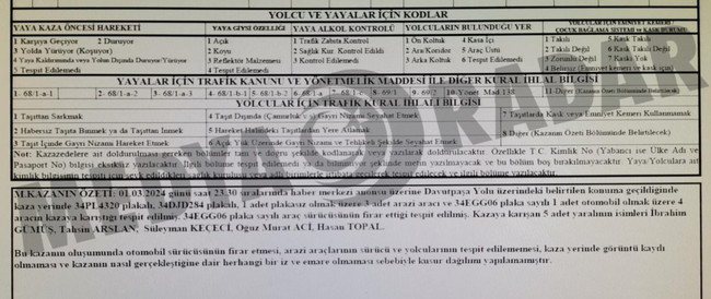 Türkiye’nin konuştuğu kazanın tutanağı ortaya çıktı! ‘Rapor biraz sorunlu…’ - Resim : 2
