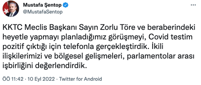 Meclis Başkanı Mustafa Şentop’tan kötü haber! Kendisi duyurdu… - Resim : 1