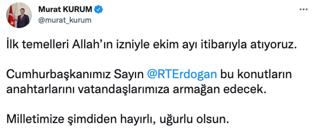 Erdoğan talimatı vermişti! TOKİ’de temelin atılacağı tarih belli oldu… - Resim : 1