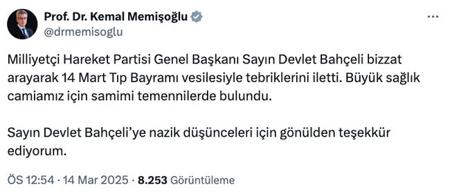 Devlet Bahçeli’den yeni telefon görüşmesi! Sosyal medyadan duyurdu… - Resim : 1