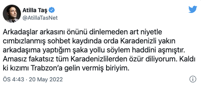 Atilla Taş'tan Karadenizliler için ağır sözler! Sosyal medya karıştı - Resim : 1