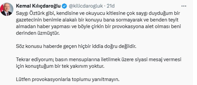 Kemal Kılıçdaroğlu'ndan o iddialara cevap! Sessizliğini böyle bozdu... - Resim : 2