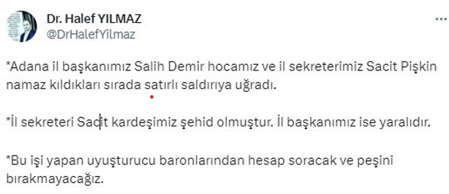 HÜDA-PAR Adana İl Başkanlığı’na saldırı! - Resim : 6