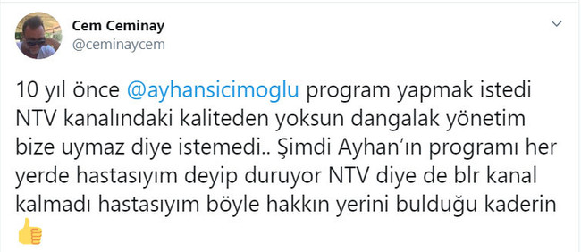 Ayhan Sicimoğlu’nu hangi kanal istemedi? - Resim : 1