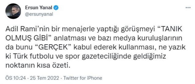 Ersun Yanal, Eski Fenerbahçeli Adil Rami'nin skandal prim iddiasına karşı sessizliğini bozdu - Resim : 1
