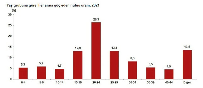 TÜİK verileri yayınladı! Türkiye'de geçen yıl 2 milyon 777 bin kişi göç etti - Resim : 2