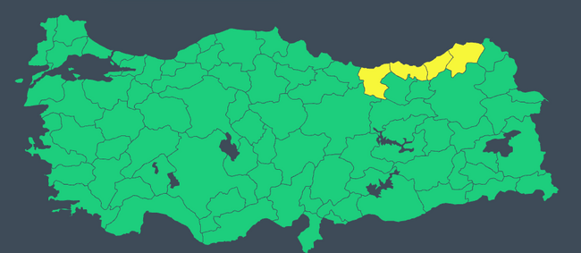 4 kent için sarı kodlu uyarı: Kuvvetli yağış ve rüzgar… İşte il il 5 Kasım Salı hava durumu! - Resim : 1