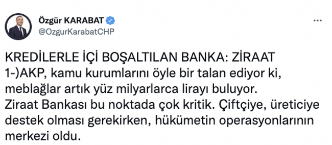 CHP'li Özgür Karabat'tan gündemi sarsacak Ziraat Bankası ve Demirören iddiaları! - Resim : 1
