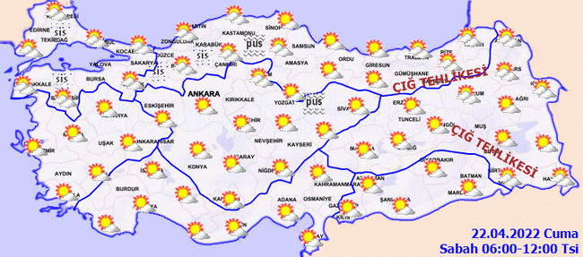 Meteoroloji'den yağmur ve kar yağışı uyarısı! İşte il il 22 Nisan hava durumu… - Resim : 2