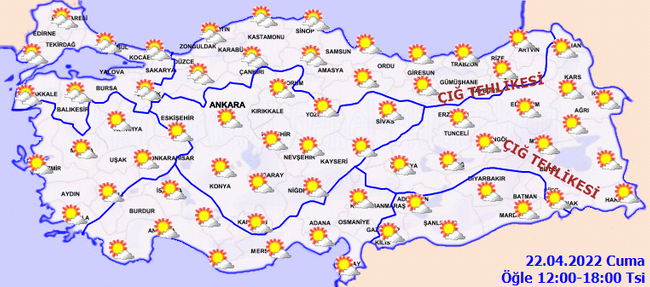 Meteoroloji'den yağmur ve kar yağışı uyarısı! İşte il il 22 Nisan hava durumu… - Resim : 3