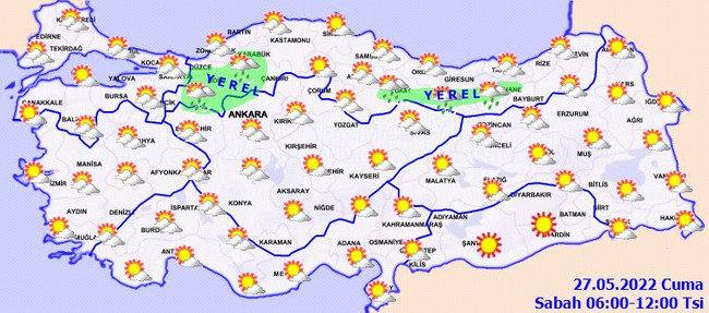 Meteoroloji'den İstanbul ve bazı illere sağanak uyarısı! İşte il il 27 Mayıs hava durumu… - Resim : 2