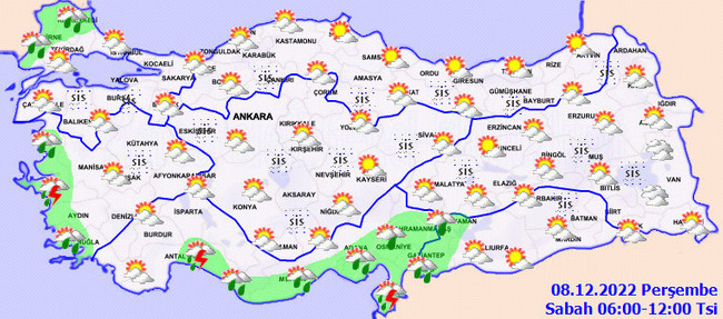 Meteoroloji’den günlerce sürecek sağanak uyarısı! İşte il il 8 Aralık hava durumu… - Resim : 2