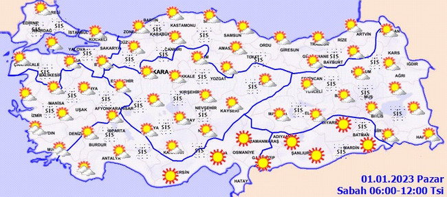 Yeni yılın ilk günü hava nasıl olacak? İşte il il 1 Ocak hava durumu… - Resim : 2