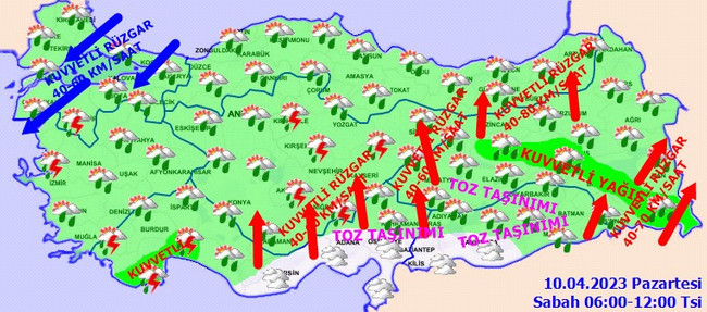 Meteoroloji uyardı: Kuvvetli sağanak etkili olacak! İşte il il 10 Nisan hava durumu… - Resim : 2