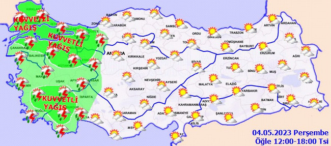 Meteoroloji uyardı: Birçok il için yağış alarmı! İşte il il 4 Mayıs hava durumu… - Resim : 3