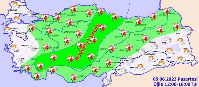 Meteoroloji uyardı: 16 il için sel alarmı! İşte il il 5 Haziran Pazartesi hava durumu… - Resim : 4